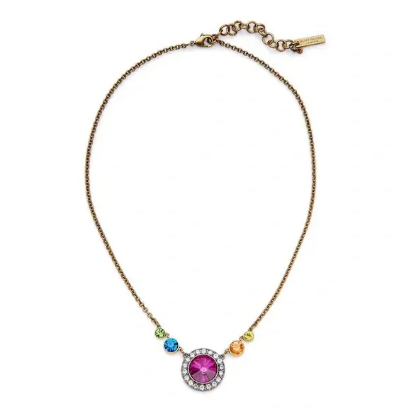 Kurt Geiger London Octavia Vintage Crystal with Frame Pendant Necklace - Picture 2 of 11